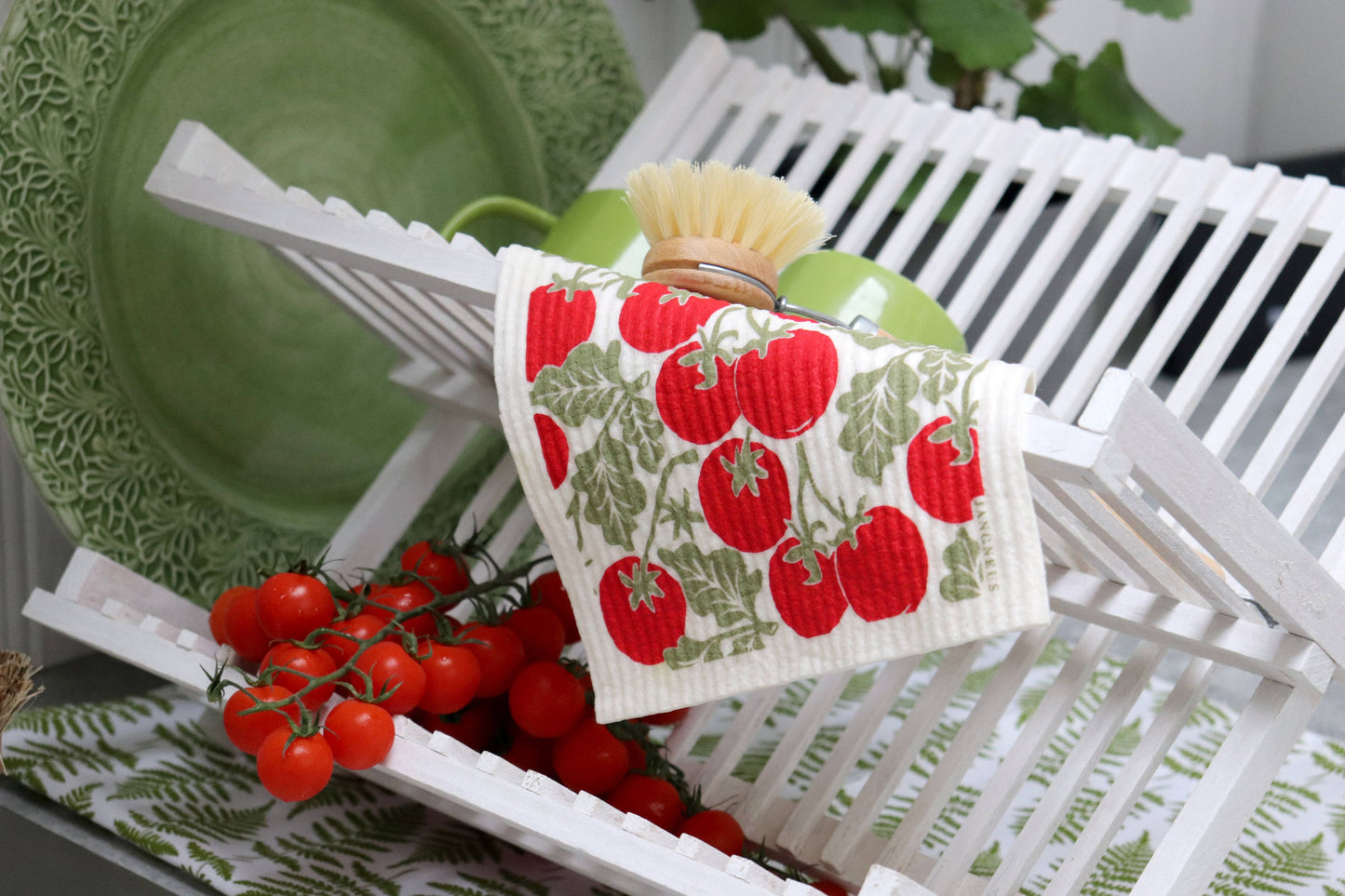 Jangneus - Swedish Dishcloth - Tomato - Red: Green