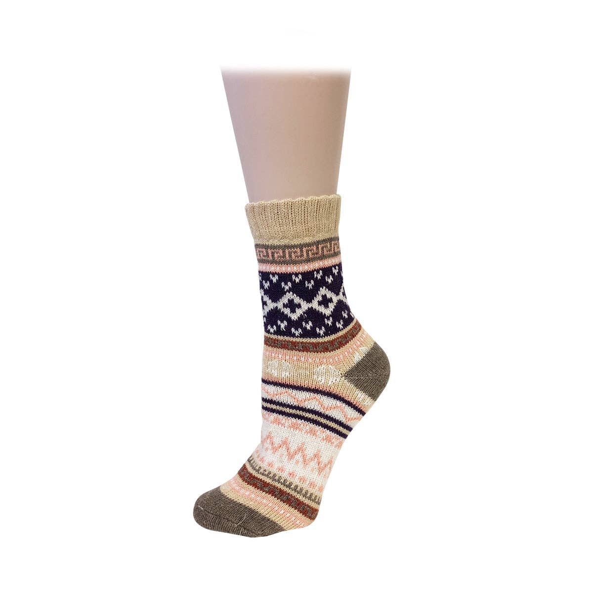 Wrapables.com - Wrapables Women's Thick Winter Warm Wool Socks (Set of 5): Boho