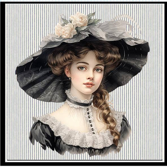MOMENTS IN THYME - Lovely Lady Dusting Powder : Lady in Black