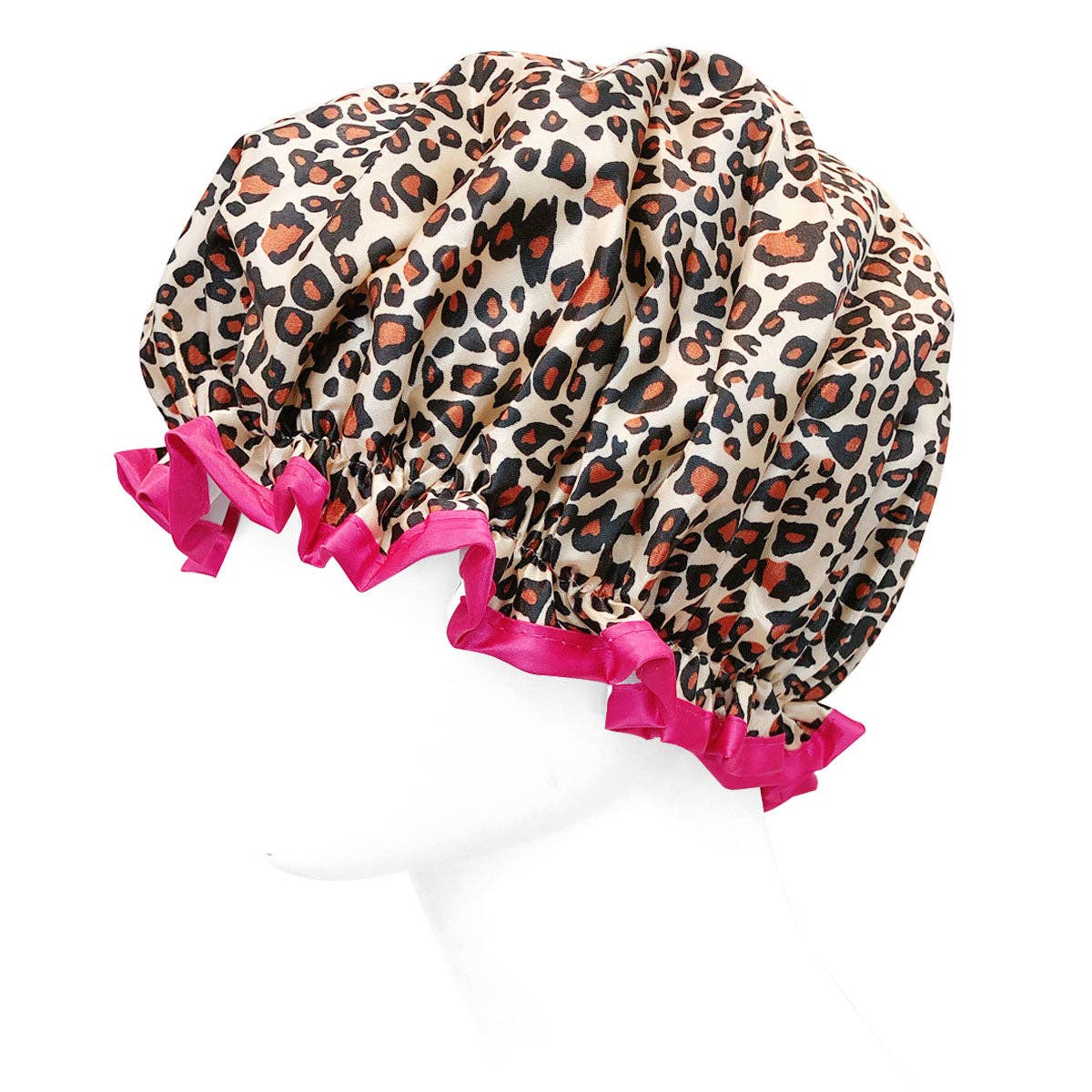 Wrapables.com - Wrapables Reusable Women's Waterproof Shower Caps: Gray Pansies