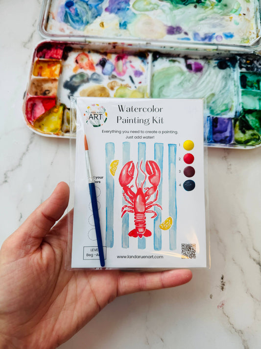Landa Ruen Art - Lobster Watercolor Kit