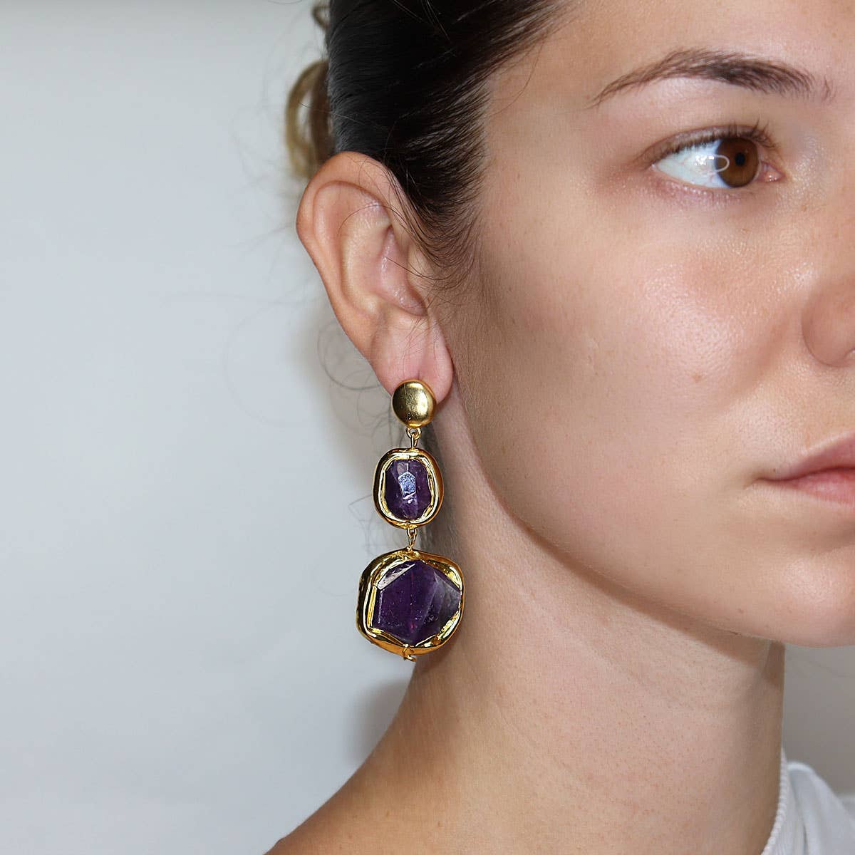 KARINE SULTAN - Luxurious Amethyst Earrings