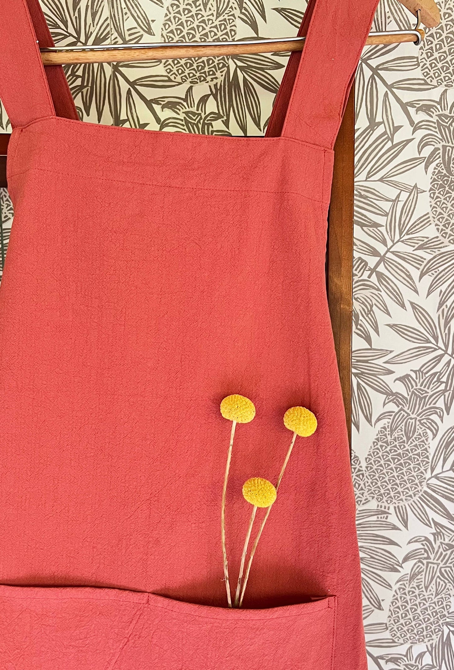 Cate Paper Co. - Cross Back Apron: Terra Cotta