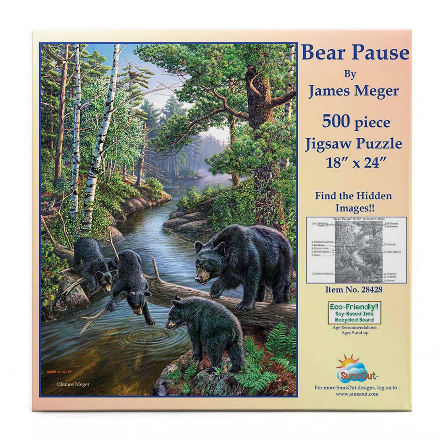 SunsOut - 0501 Bear Pause 500 pc Puzzle