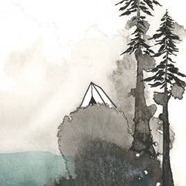 Melissa Moss Art - cheering up - Greeting Card