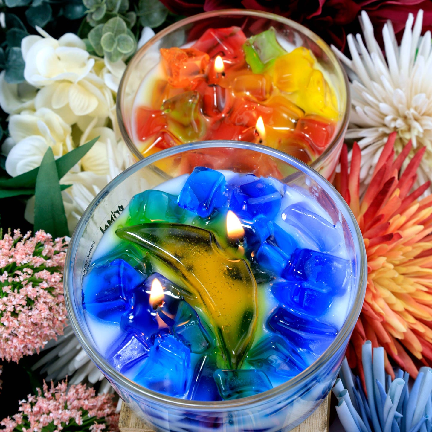 Primal Elements - Color Bowl Candles®: Cinnabun (Aroma of irresistable cinnamon rolls with rich creamy icing)