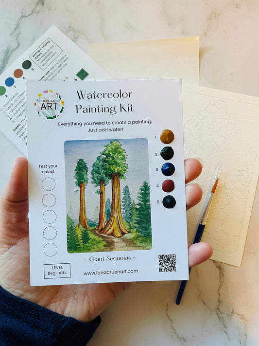 Landa Ruen Art - Giant Sequoias Watercolor Kit
