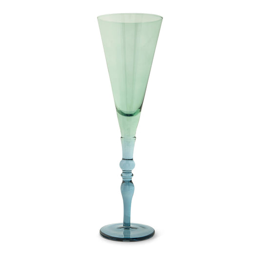 Core Home - 10oz Vienna Flute - Green and Blue