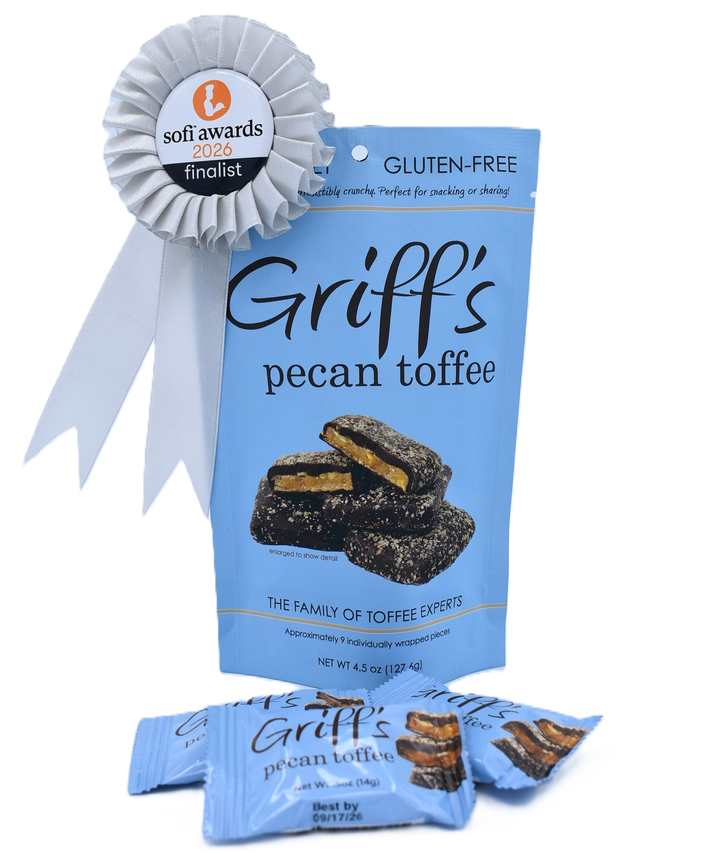 Griff's Toffee - Griff's Pecan Toffee - 4.5oz bag