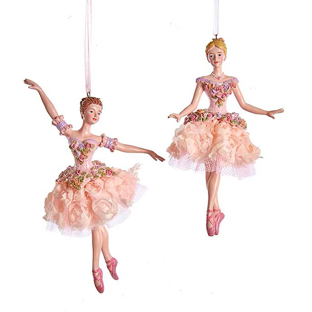Kurt S. Adler, Inc. - 4.5"BLUSH PINK BALLERINA ORNAMENT 2/A