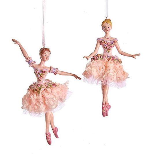 Kurt S. Adler, Inc. - 4.5"BLUSH PINK BALLERINA ORNAMENT 2/A