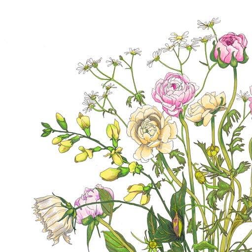 Vivid Cottage - Airy Bouquet - card