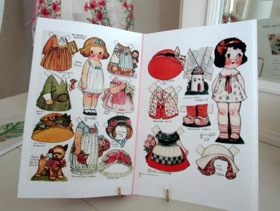 MOMENTS IN THYME - Dolly Dingle Paper Doll Card: Pink