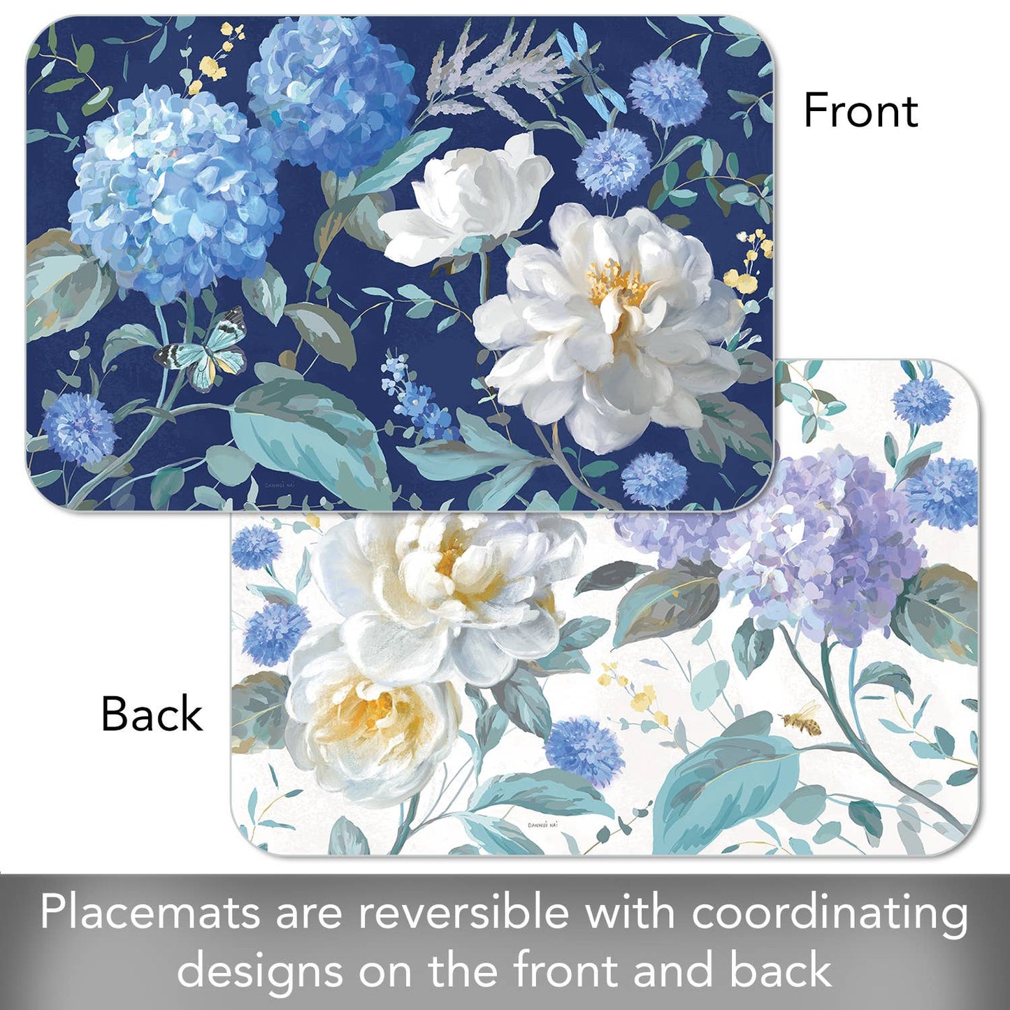 CounterArt/Highland Home/Thirstystone/CoasterStone - "Spring Morning" Reversible Rectangular Plastic Placemat