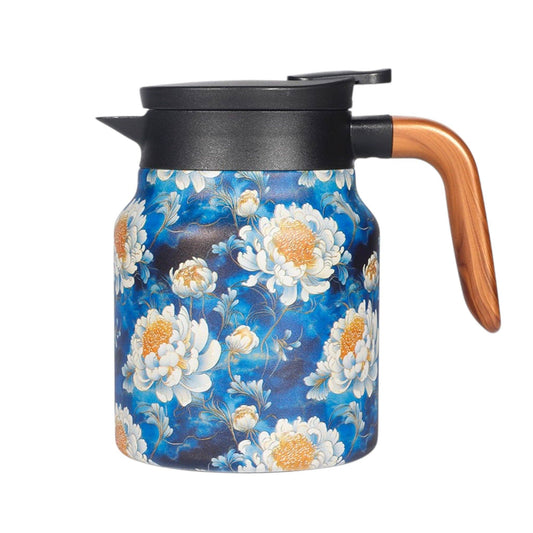 Urban Tokyo - 32oz Thermal Tea Kettle with Infuser Strainer Kiku Flower (1/24)