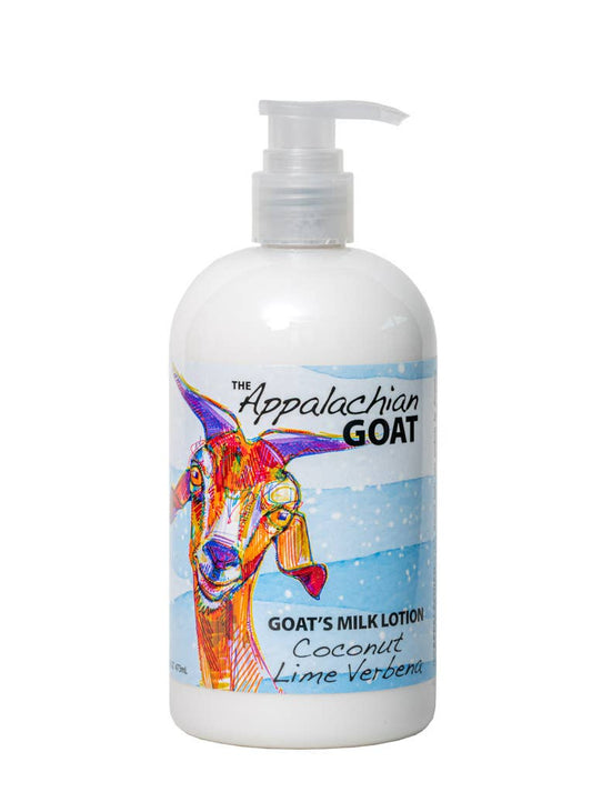 The Appalachian Goat - 16oz Coconut Lime Verbena Goats Milk Lotion