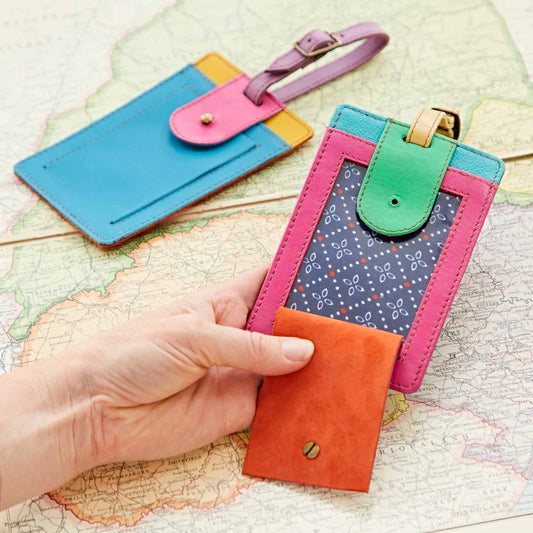 The Paper High Gift Company Limited - Recycled Leather Luggage Tag - Handmade