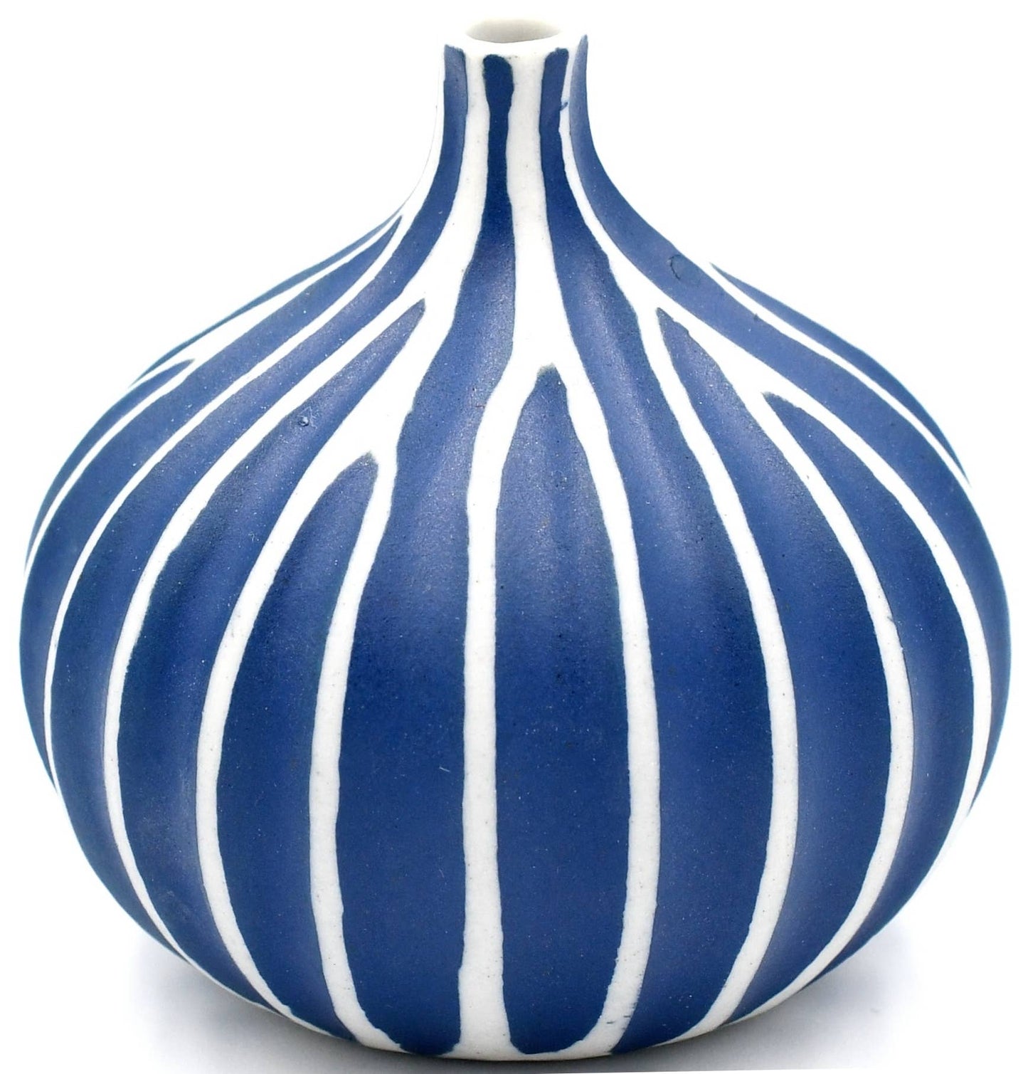 Art Floral Trading LLC - 192BL6 CONGO TINY S-Handcrafted Porcelain Bud Vase