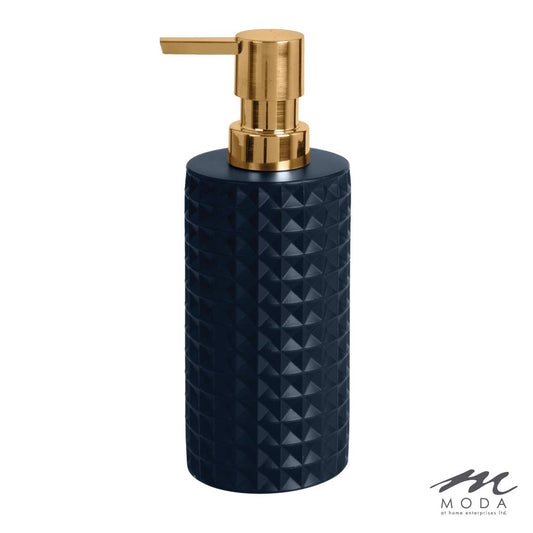 Moda at Home Enterprises, Ltd - Braemar Resin Dispenser: Navy  Blue / 14oz