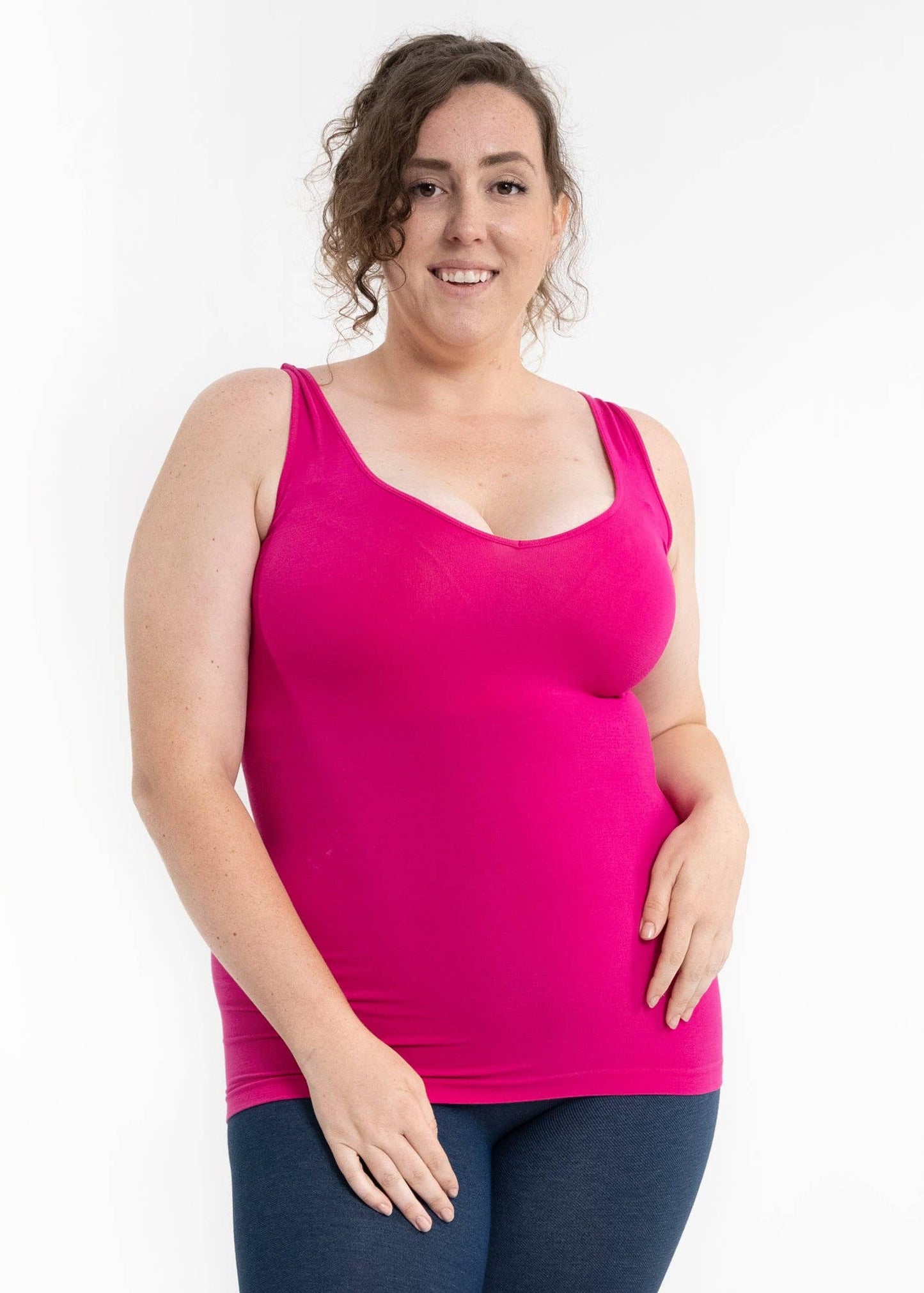 ELIETIAN - Reversible Tank: Magenta / Long