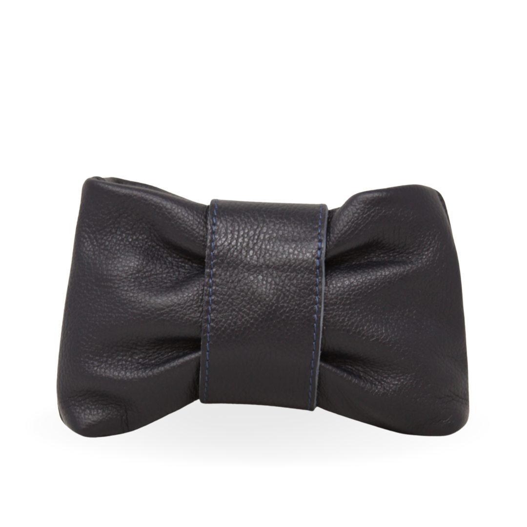 German Fuentes Handbags - GF1109 GENUINE ITALIAN LEATHER CLUTCH, TOP HANDLE CROSSBODY : BLACK