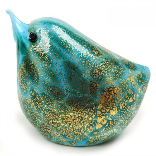 Alice Sturzinger LLC - Murano Little Bird of Inspiration Figurine - Muliple Color: Aqua