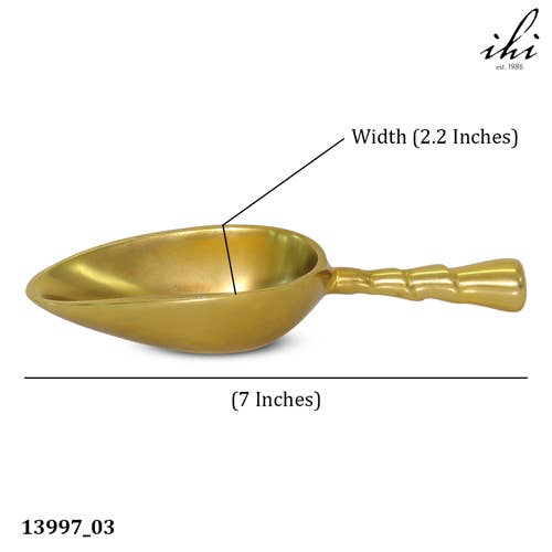 India Handicrafts Inc - Gold Small Ice Scoop