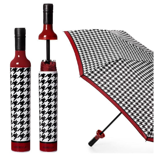 Vinrella - Houndstooth Bottle Umbrella