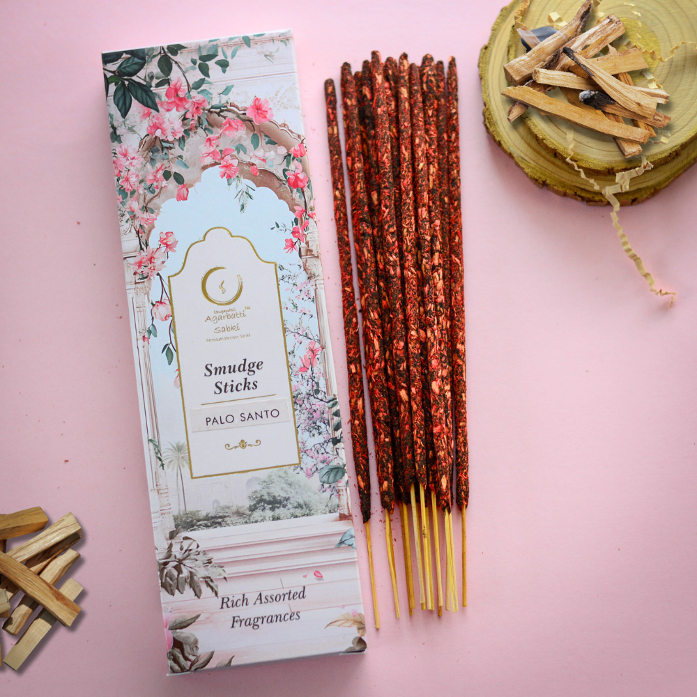 Auxilium Curations, LLC - Palo Santo Smudge Incense Sticks 16 sticks box
