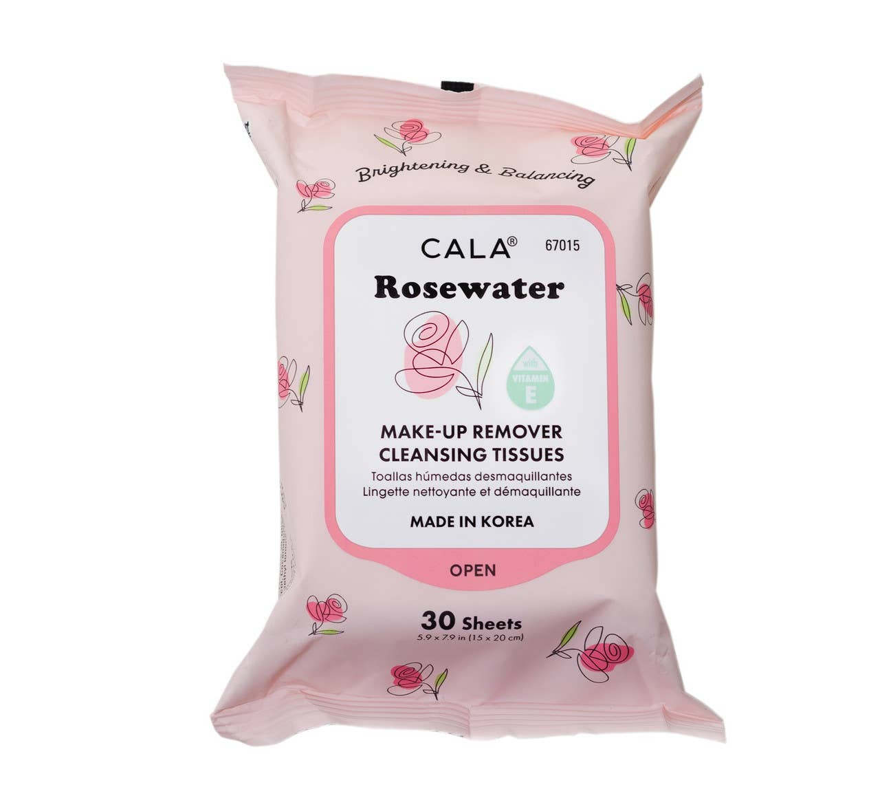 Best Beauty Group - Cala Makeup Remover Wipes Tissue Cleanser: Aloe Vera