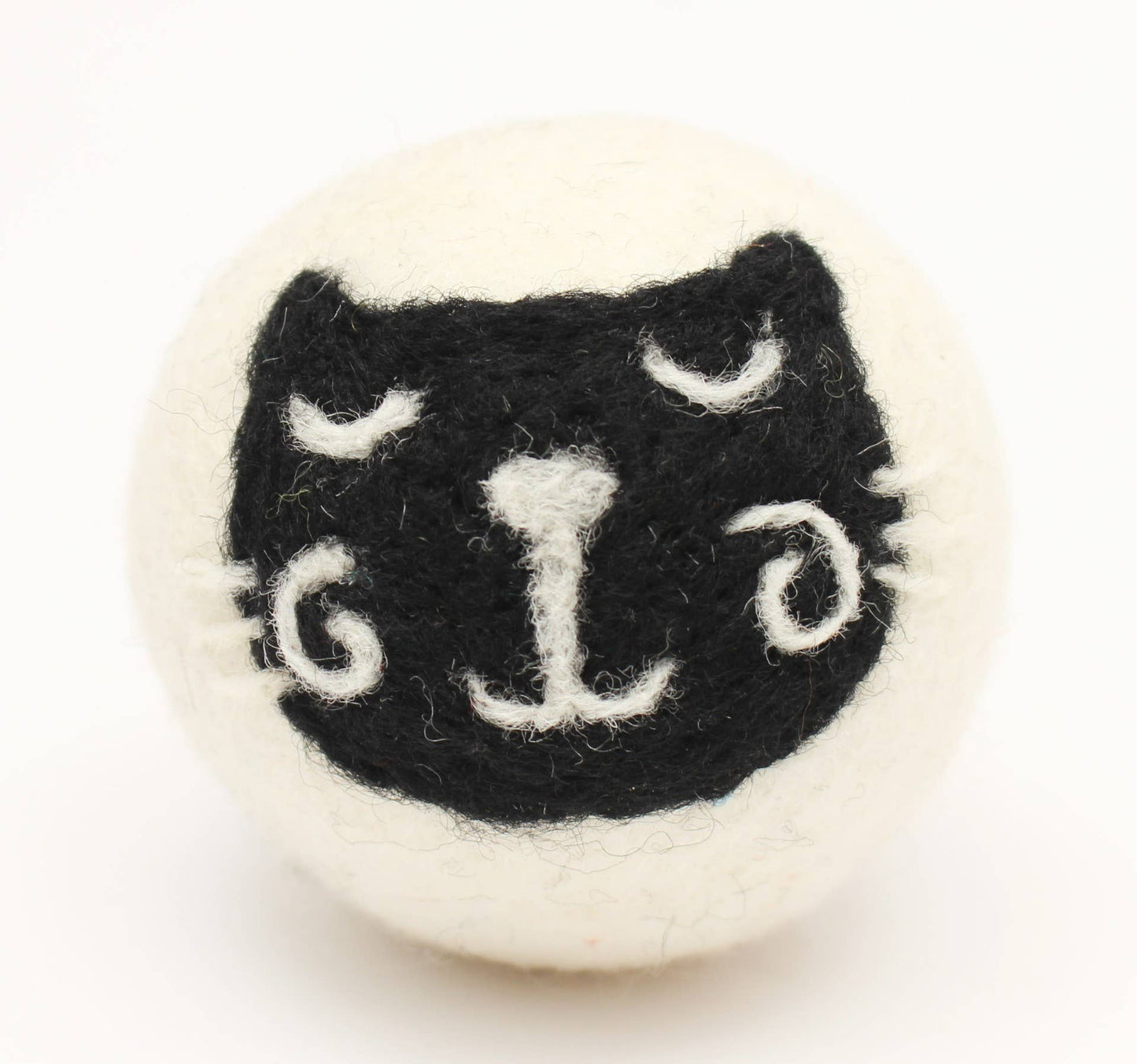 Ethical Global - Cats: Eco Wool Dryer Balls Fair Trade: Cream Cat
