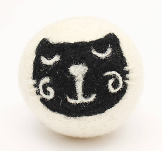 Ethical Global - Cats: Eco Wool Dryer Balls Fair-Trade: Black Cat