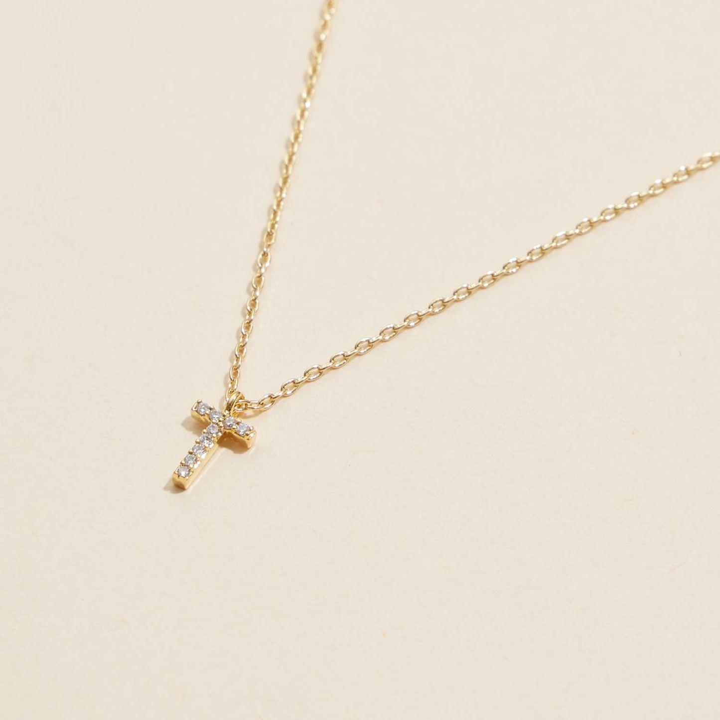 Lilla Haven - 12 Pack of Cubic Zirconia Initial Gold Dipped Necklaces: White Gold Assorted / One / 4DN18021