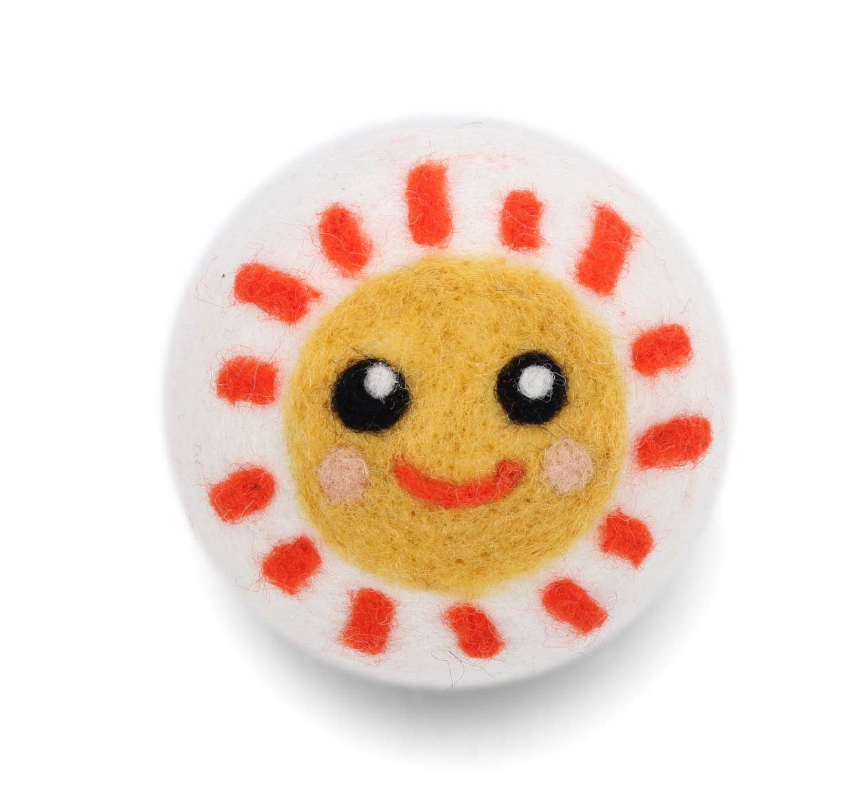 Ethical Global - Earth & Sun Eco Wool Dryer Balls Fair Trade: Orange Sun