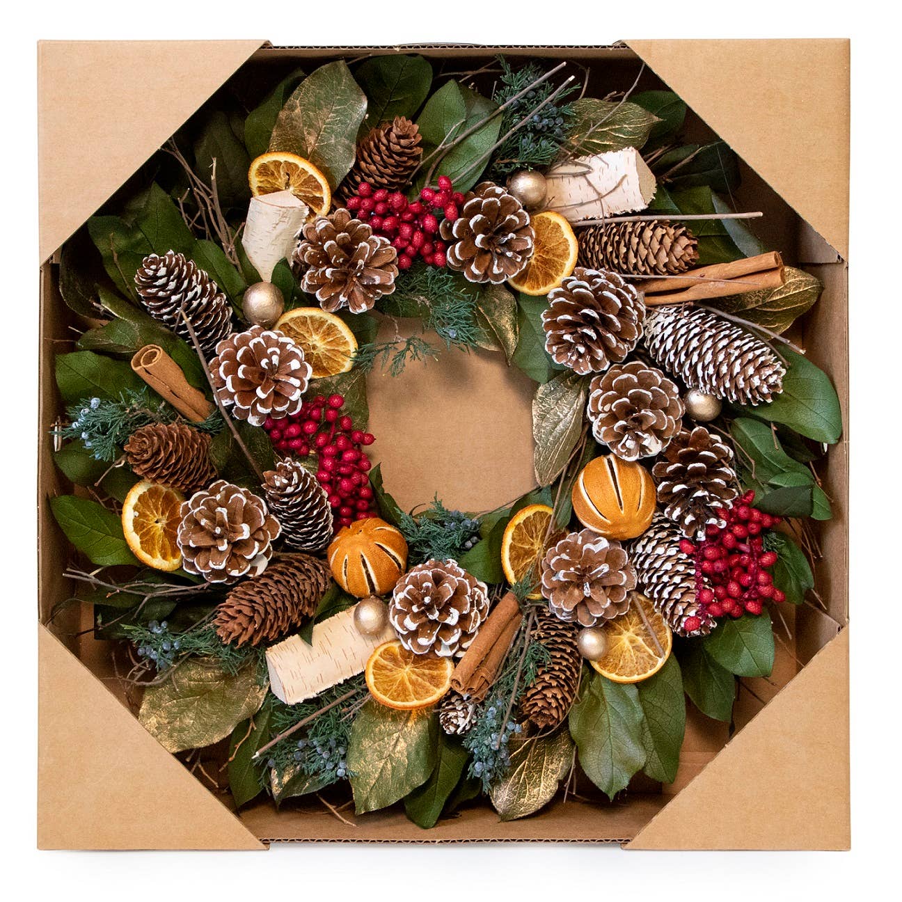 Andaluca - Cinnamon Orange & Pinecone Wreath - Thumbnail 3