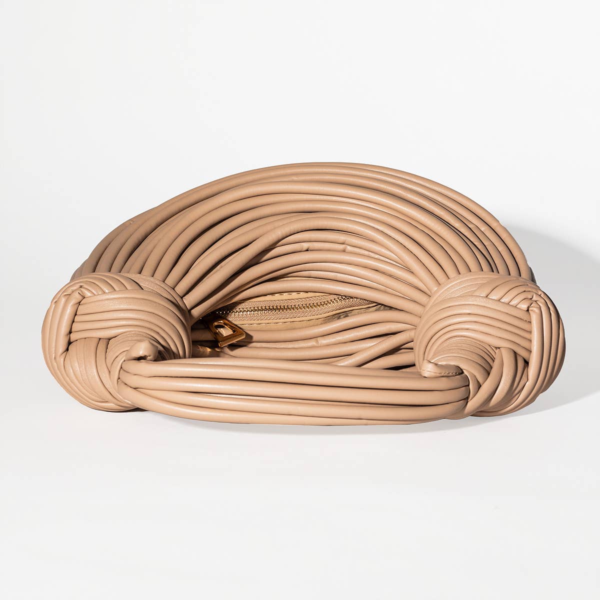 Gypsie Jane - Vegan leather stringy detail handbag: SILVER / ONESIZE