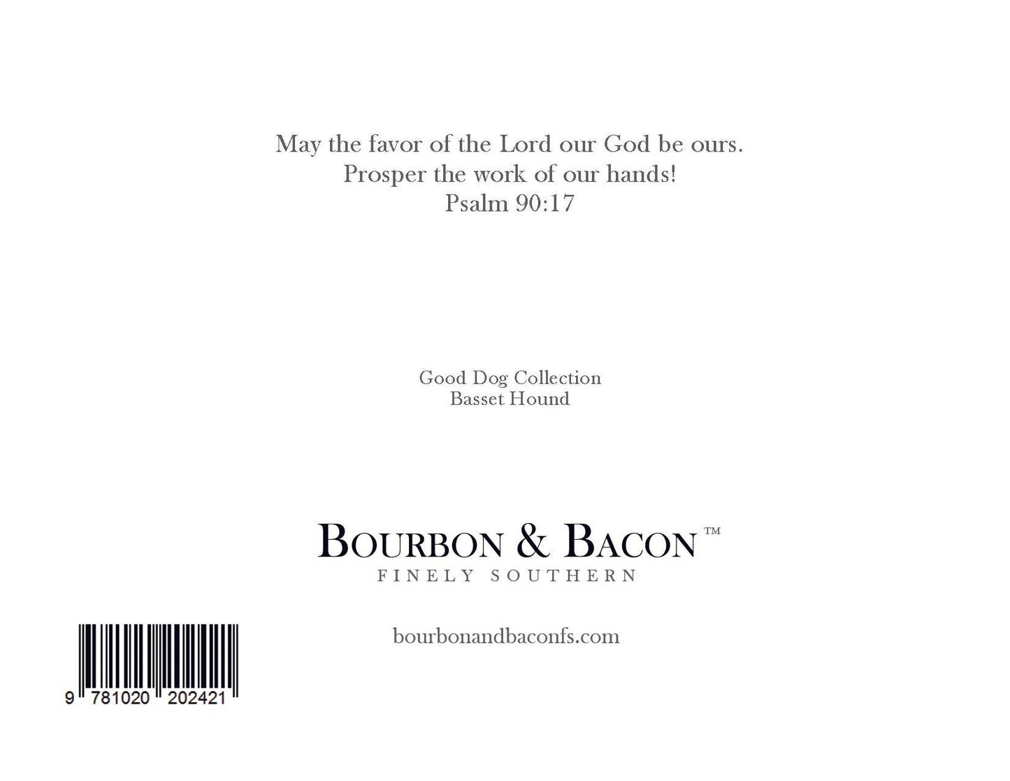 Bourbon & Bacon - Basset Hound Note Cards Blank Boxed Set of 10