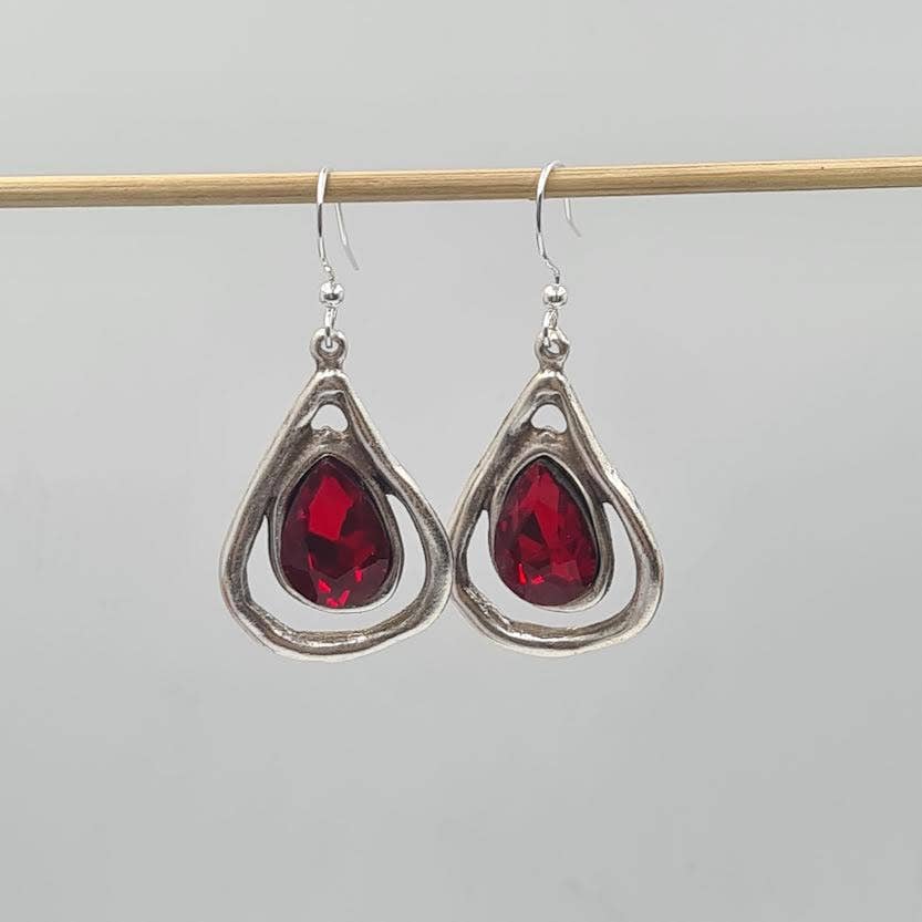 Volare - Celestial Drop Earrings : Amethyst