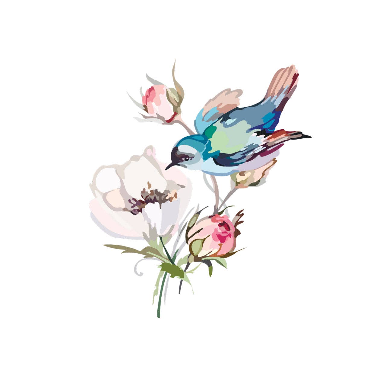 Altoonastore - Brid Floral Cocktail Napkin