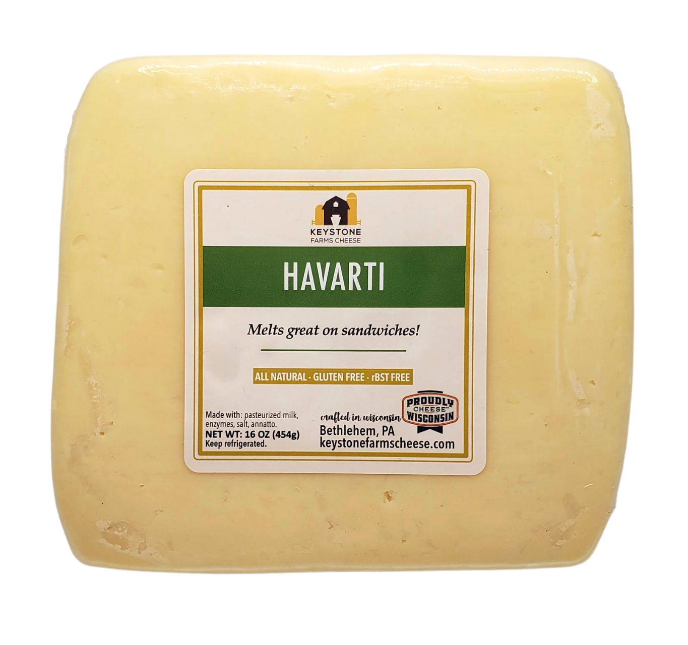Keystone Farms Cheese - Havarti: 9oz.