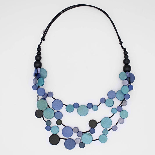 Sylca Designs - Blue Multi Strand Millie Statement Necklace
