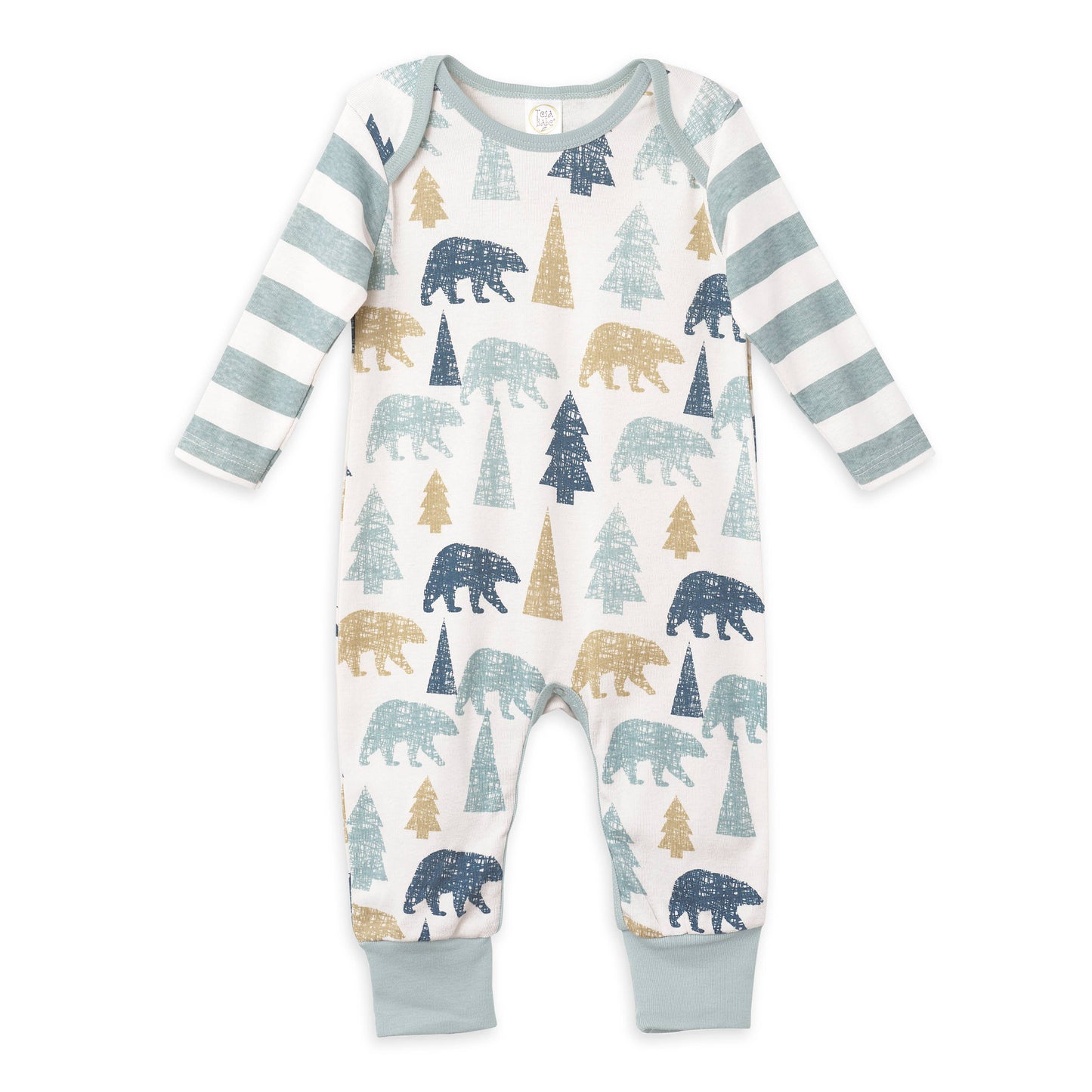 Tesa Babe - Bear Mountain Baby Boy Cotton Romper - Open Stock: 3-6 months