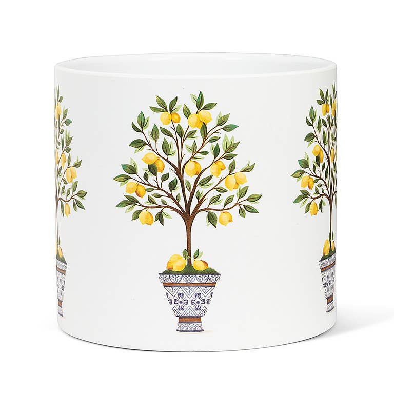 Abbott - Lg Lemon Tree Planter-6.5"D-1753