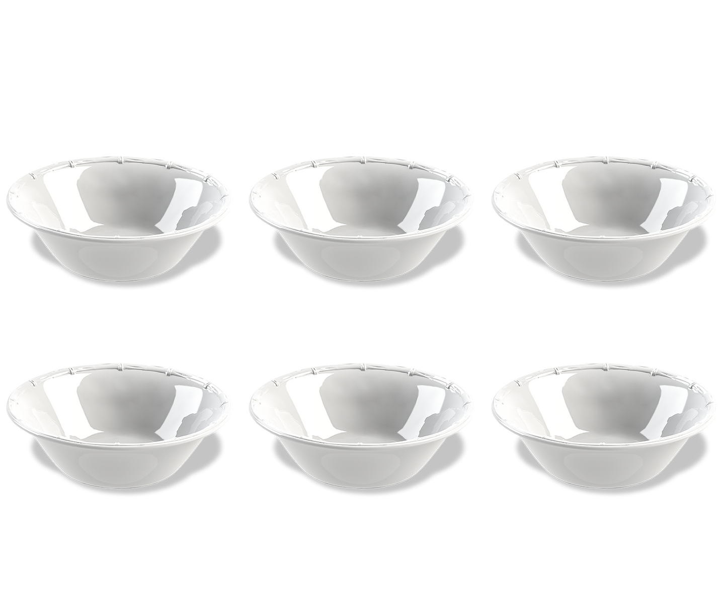 TarHong - Bamboo Raised Rim Melamine Dinnerware Collection: Small Bowl 6.5" / 17.7 oz