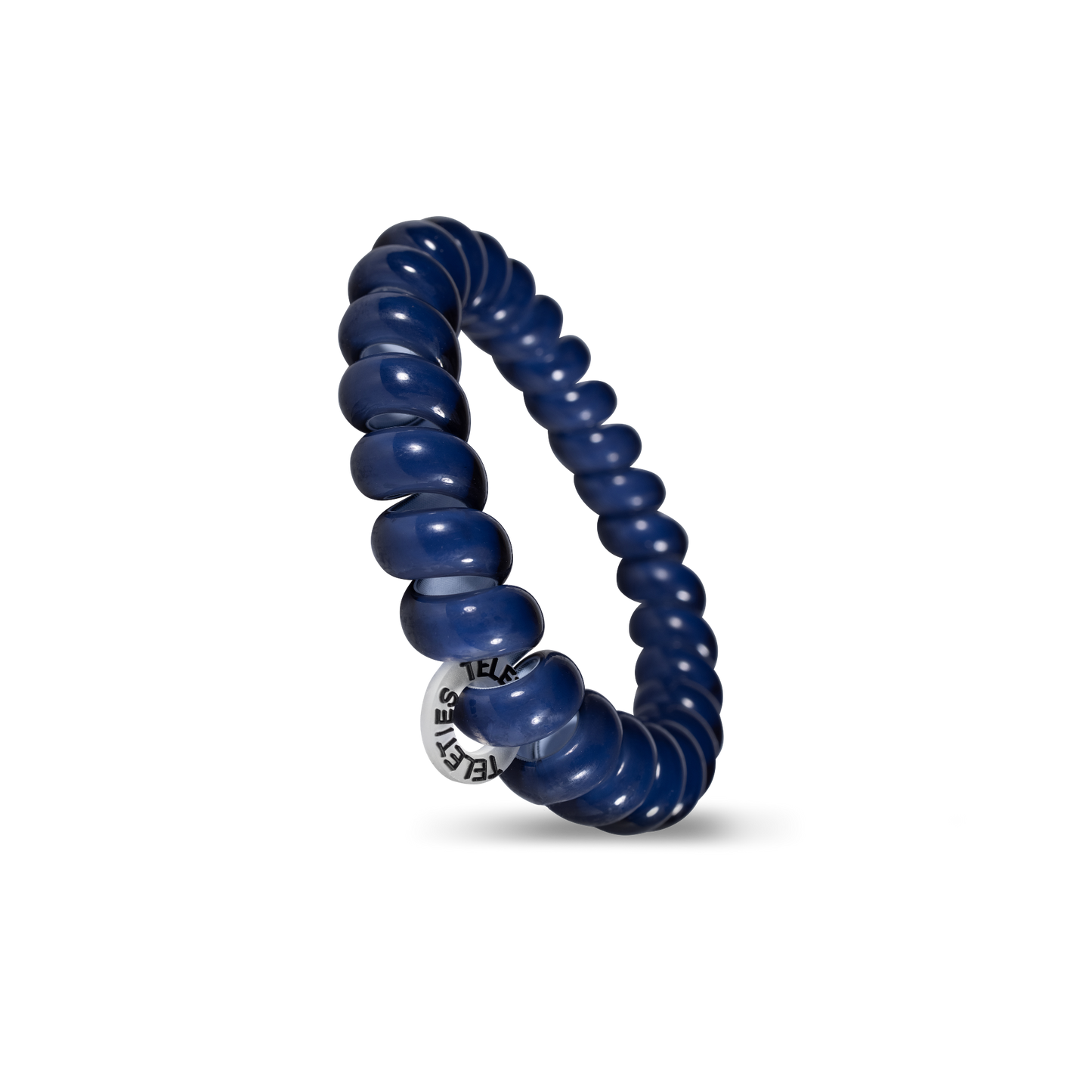 TELETIES - Spiral Hair Coils | Large | Nantucket Navy Hair Ties