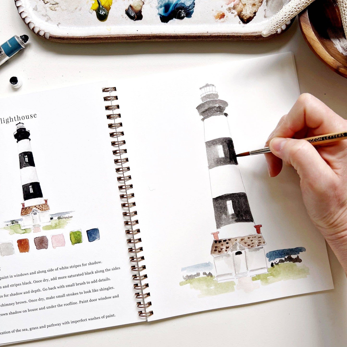 emily lex studio - Seaside watercolor workbook
