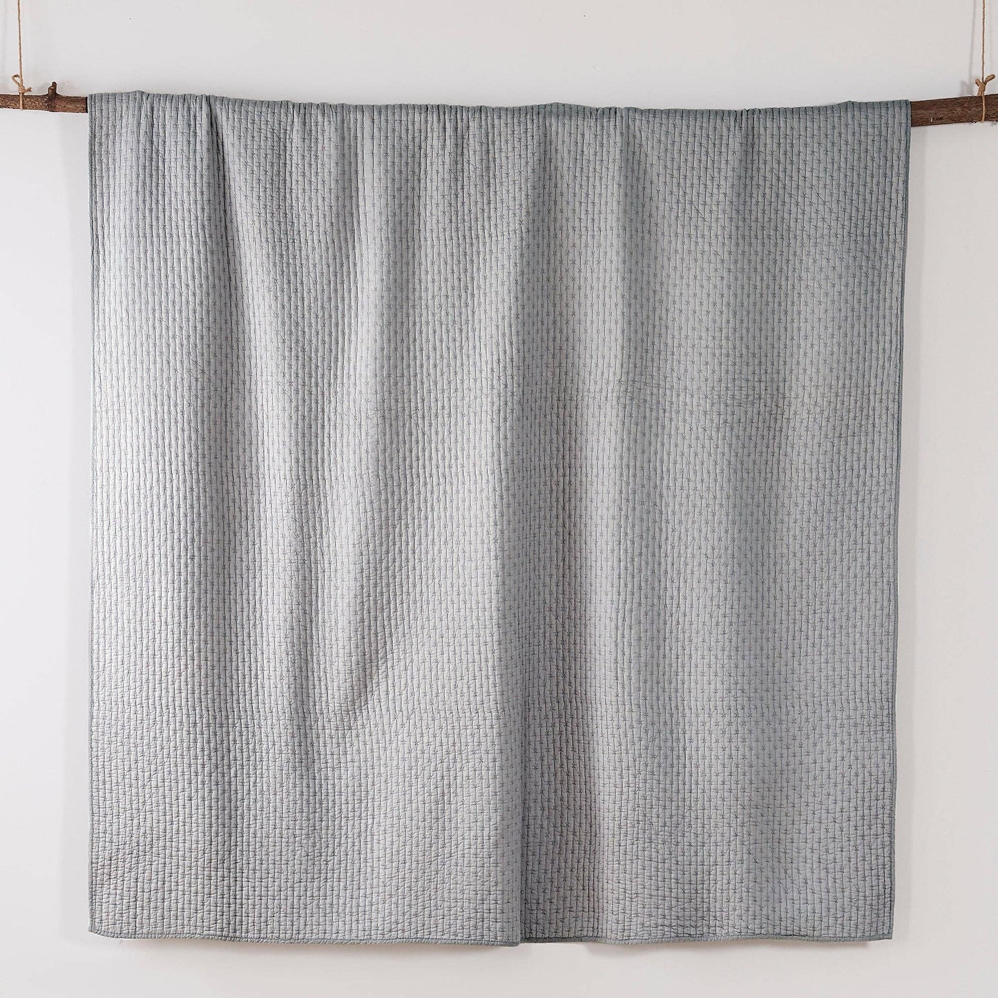 Levtex Home - Cross Stitch Quilt Set: Chambray / King/Cal King