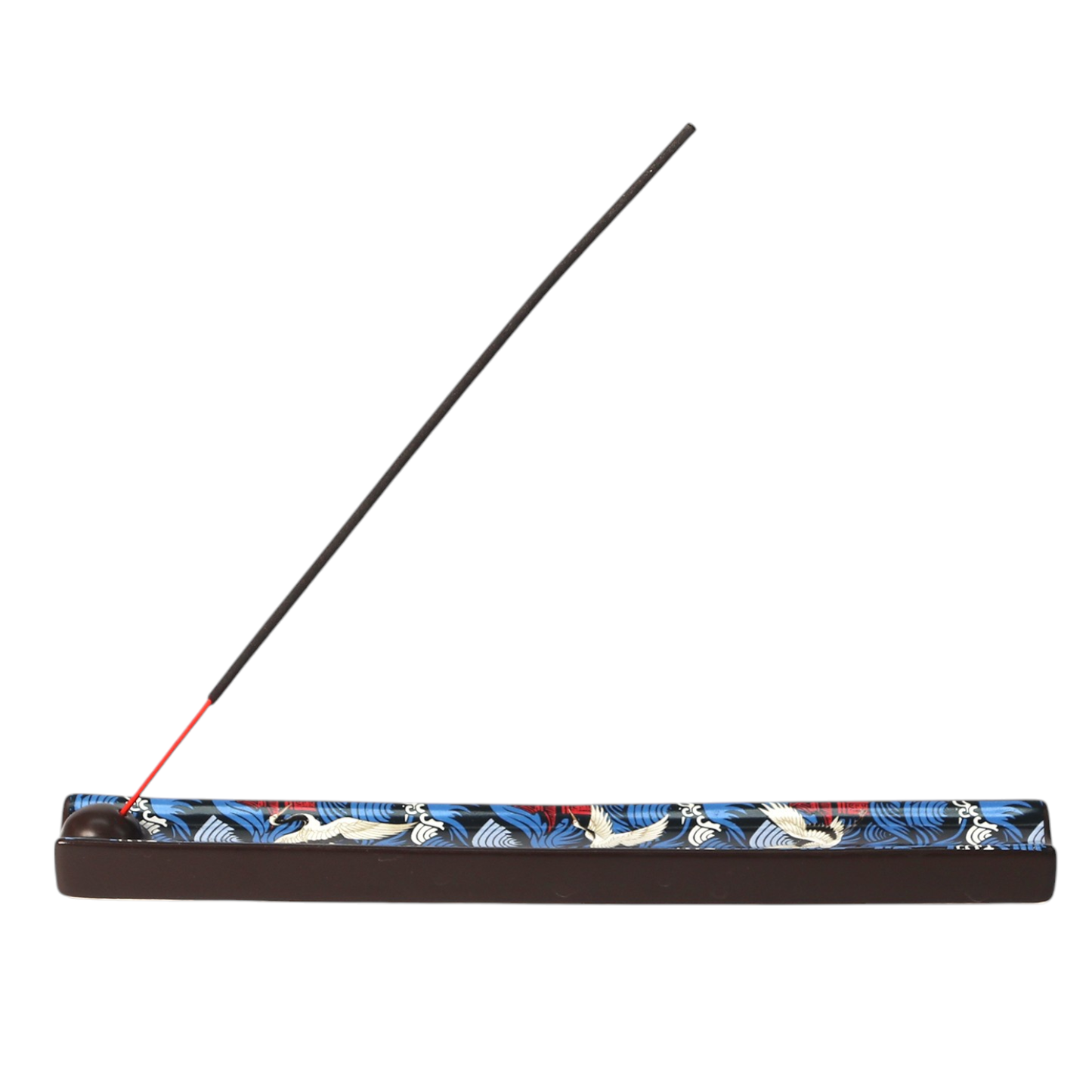 Urban Tokyo - Ceramic Incense Holder 9 inch L Japanese Crane Waves (1/36)
