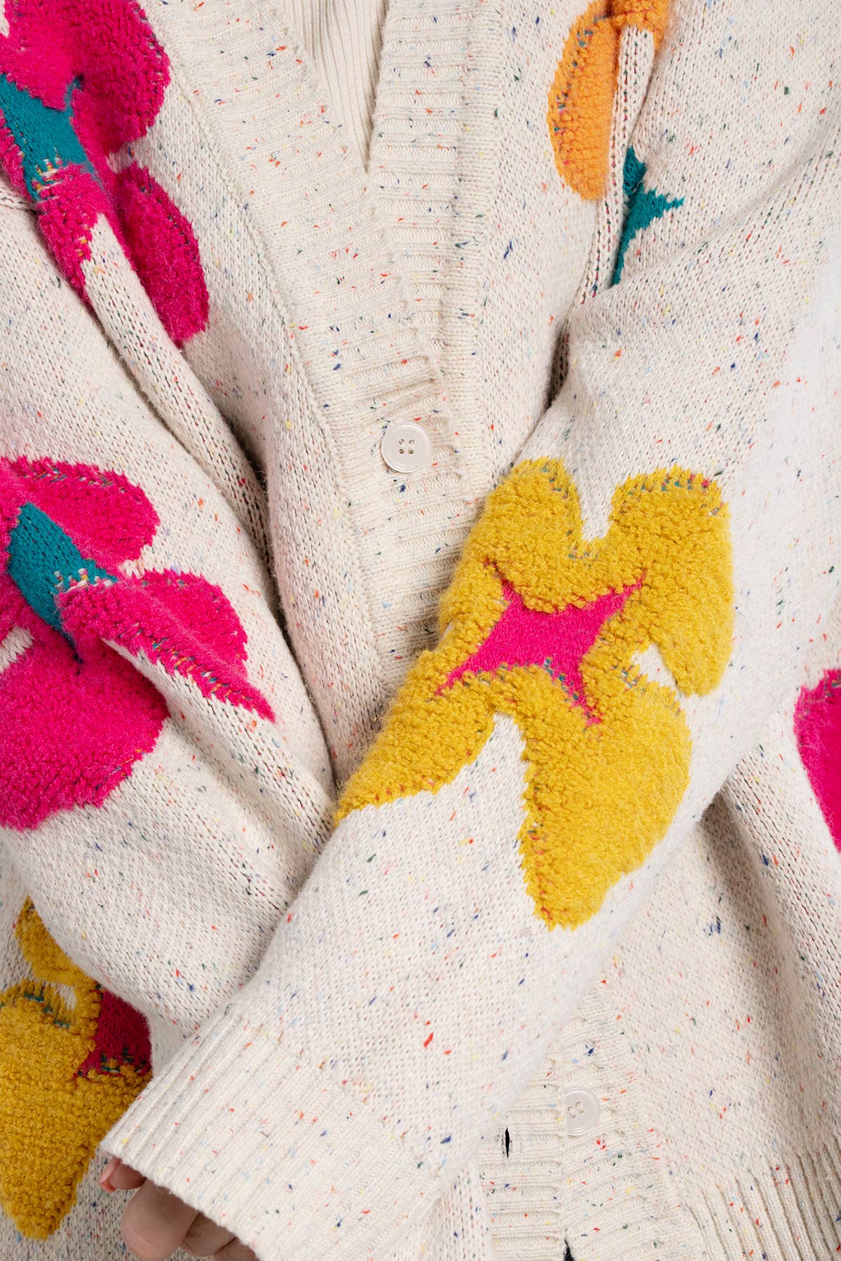 SAACHI - Floral Cardigan Button Up