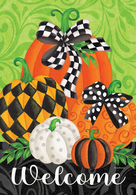 Custom Decor - Whimsy Pumpkins-FM - 12” x 18”